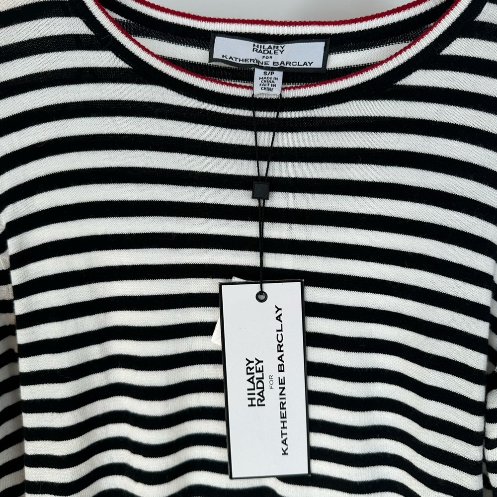 NWT Hilary Radley for Katherine Barclay Striped Sweater 
Size S/P